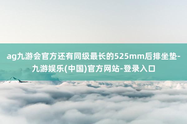 ag九游会官方还有同级最长的525mm后排坐垫-九游娱乐(中国)官方网站-登录入口